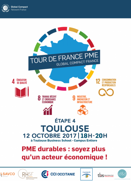 Affiche promotionnelle du tour de France des PME