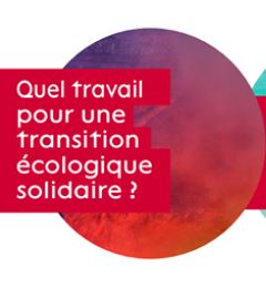 Affiche de promotion pour le séminaire "Travail et transition écologique"