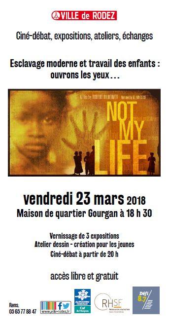 Affiche présentant le programme de l'événement organisé par RHSF